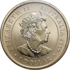 1 Dollar - Elizabeth II 6th Portrait - Australian Citizenship 70 Years