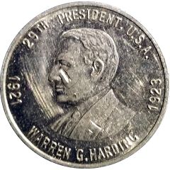 Token - Warren G. Harding