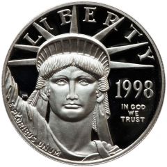 100 Dollars `American Platinum Eagle` Bullion Coinage