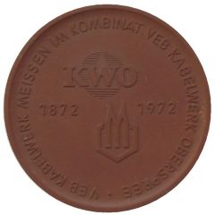 Medal - VEB cable factory Meissen
