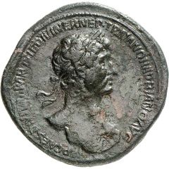 Sestertius - Hadrian PONT MAX TR POT COS CONCORDIA SC, Concordia and Spes