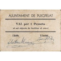1 Peseta Puigpelat