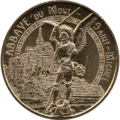 Monnaie de Paris Tourist Token - Abbaye du Mont-Saint-Michel L`Archange et l`Abbaye