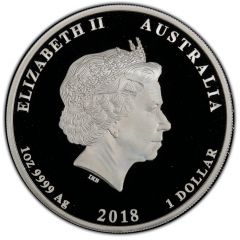 1 Dollar - Elizabeth II 4th Portrait - We Will Remember Them