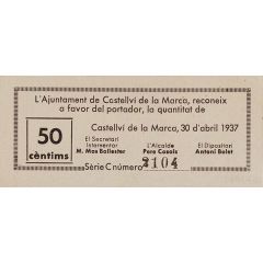 50 Céntimos Castellví de la Marca