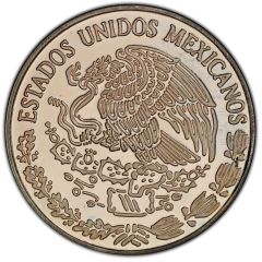 10 Pesos Pattern; Cabeza De Coyolxauhqui; Silver