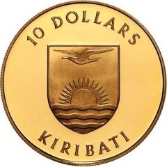 10 Dollars 5th Anniversary of Independence, Gold Proof Issue