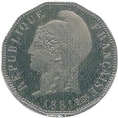 10 centimes Essai en maillechort de Dupré