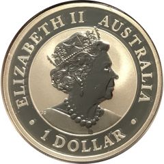 1 Dollar - Elizabeth II 6th Portrait - 1919 Kookaburra