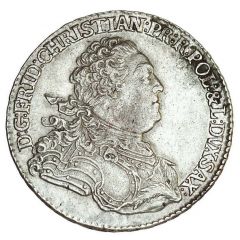 ⅔ Talara / Gulden - Fryderyk Christian as Polish Prince Drezno mint