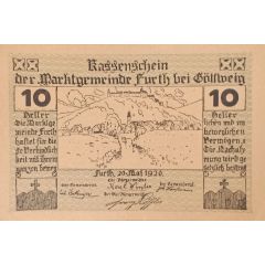 10 Heller Furth bei Göttweig, Grey green issue