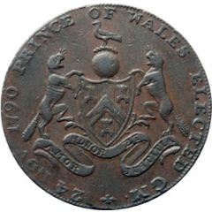 1/2 Penny Middlesex - Freemasons