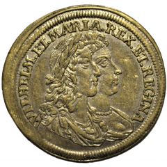 William III and Mary - Rechenpfennig by J. Weidinger