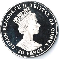 50 Pence - Elizabeth II Queen`s Birthday, Silver Proof Issue