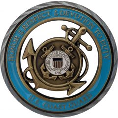 Challenge Coin - Coast Guard Core Values