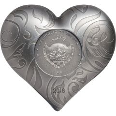 5 Dollars Silver Heart
