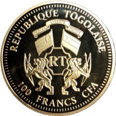 100 francs CFA Pope Benedict XVI