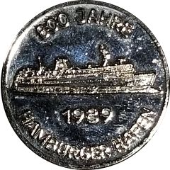 Medal - Port of Hamburg 800th Anniversary