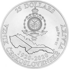 25 Dollars - Elizabeth II Czech Flag