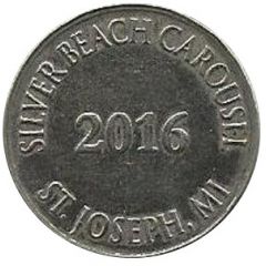 Ride Token - Silver Beach Carousel St. Joseph, Michigan