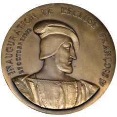 médaille inauguration de l`écluse Francis I port du havre