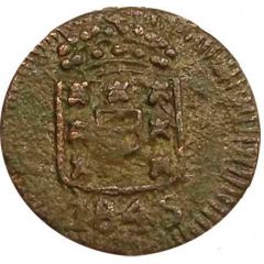 6 Réis - Maria II Goa Mint