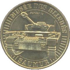 Monnaie de Paris Tourist Token - Saumur Musée des Blindés - Char Panzer IV