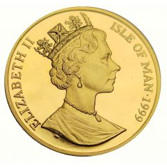 1 Crown - Elizabeth II Blue British Short Hair Cat, Gold