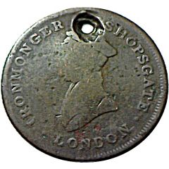 1 Farthing - Ascended at Oxford June 23 1823
