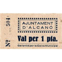 1 Peseta Alcanó