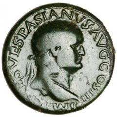 Dupondius - Vespasian PAX AVG S C, Pax