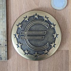 Euro - médaille presse papier