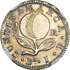 1/2 Real Pre-republican - Republic of Colombia
