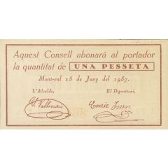 1 Peseta Mont-ral
