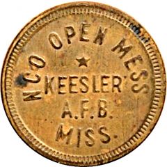 5 Cents - NCO Open Mess Keesler A.F.B. Miss.
