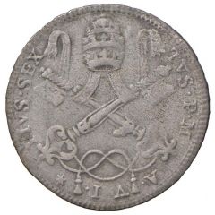 2 Carlini Romani - Pius VI Cartouche
