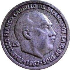 1 Peseta - Francisco Franco replica , 1963