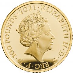 100 Pounds - Elizabeth II The Who, Gold Proof