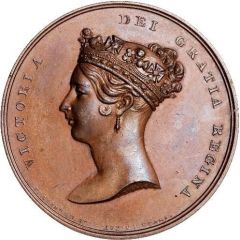 Medal - Victoria Accession, J. Barber, bronze