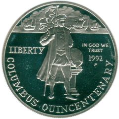 1 Dollar Columbus Quincentenary