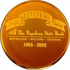 1 oz silver Napoleon State Bank