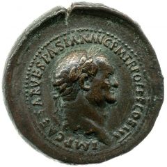 Sestertius - Vespasian LIBERTAS PVBLICA S C, Libertas