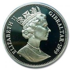 1 Crown - Elizabeth II King Charles II, Silver Proof