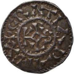 Denier - Charles II Coutances mint