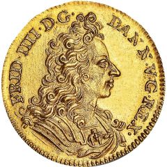 1 Ducat - Frederik IV Christiansborg, `GUINEA` in exergue