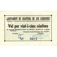 25 Céntimos Granyena de les Garrigues