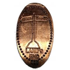 Land`s End Sign Post, UK - Pressed Penny