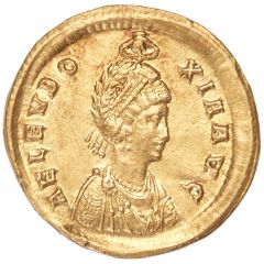Solidus - Aelia Eudoxia SALVS REI PVBLICAE, Constantinopolis