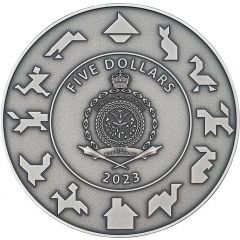 1 Dollar - Charles III Tangram Puzzle