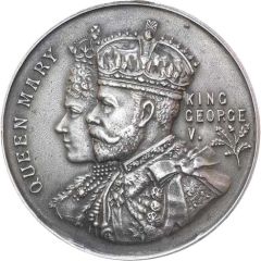 Medal - George V Coronation, Wednesbury, silver